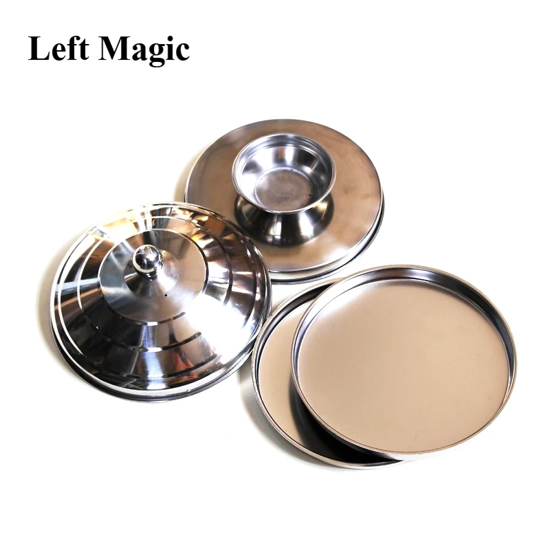 Large Dove Pan Of Collector - Silver Double Layer/Load Magic Tricks Appearing Stage Magic Props Illusions Accessories Gimmick