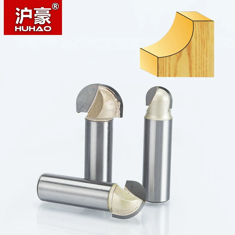 HUHAO 1pc Double Edging Router Bits for Wood Cove Box Bit Tungsten Carbide Woodworking Endmill 1/2\