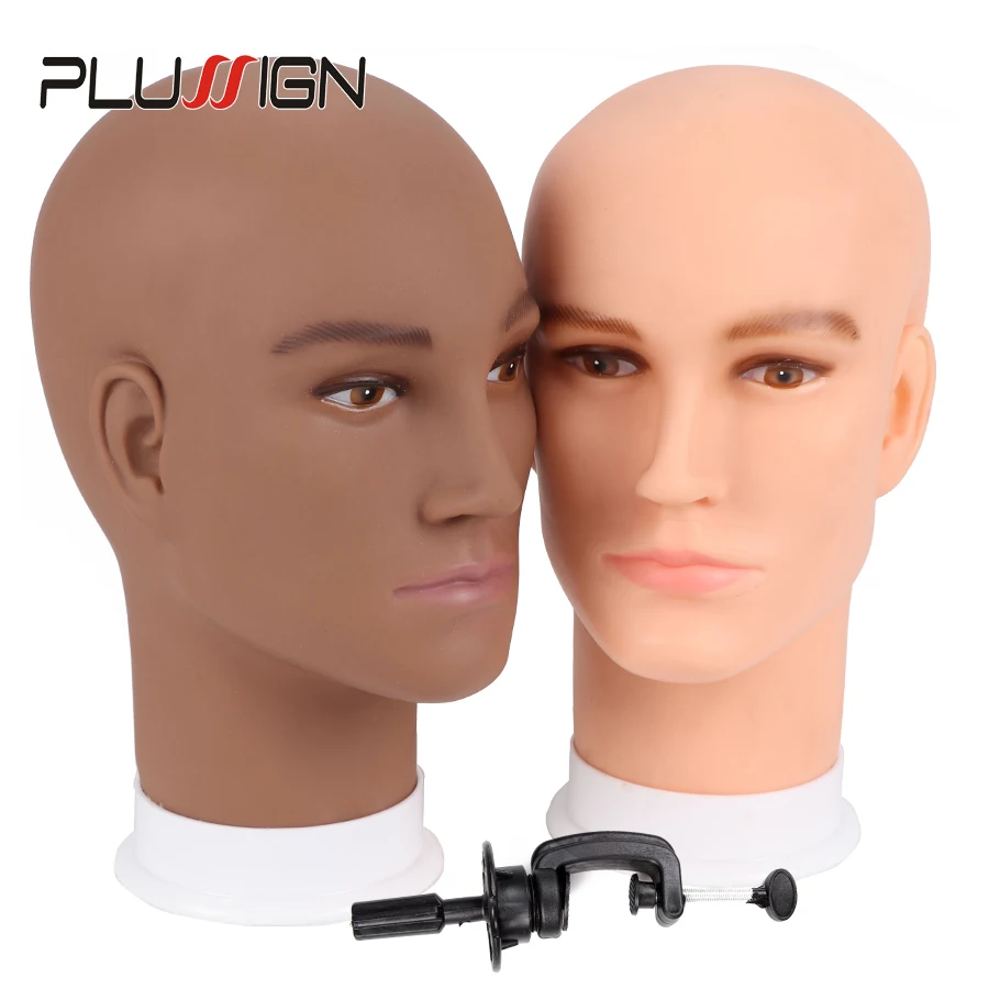 

Plussign Wig Mannequin Model Head Foam Wig Hair Glasses Jewelry Display Hats Stand Brown/Beige Mannequin Manikin Head Model