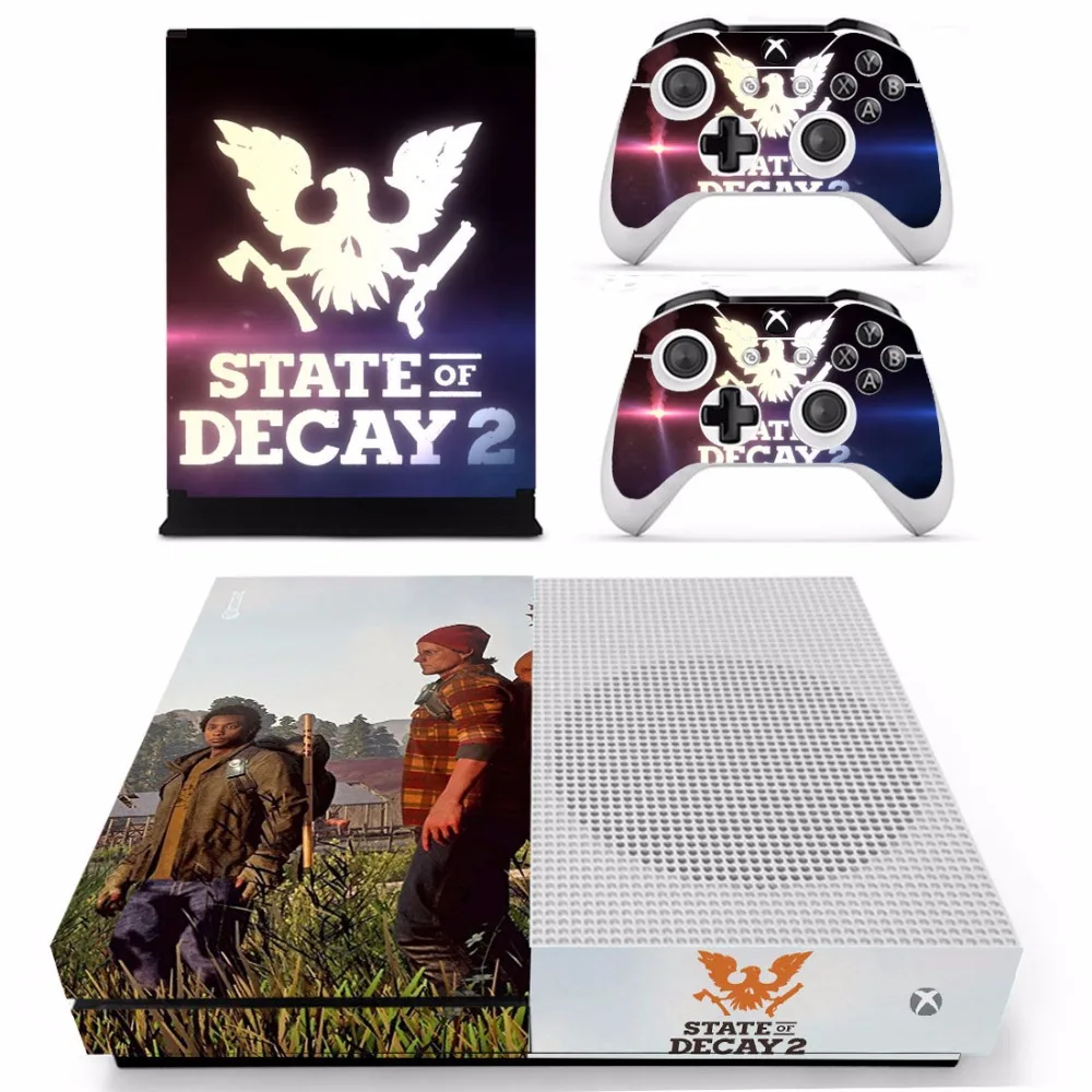 เกม State Of Decay 2ผิวสติกเกอร์รูปลอกสำหรับ Microsoft Xbox One S คอนโซลและ2ตัวควบคุมสำหรับ Xbox One S สกินสติกเกอร์ไวนิล
