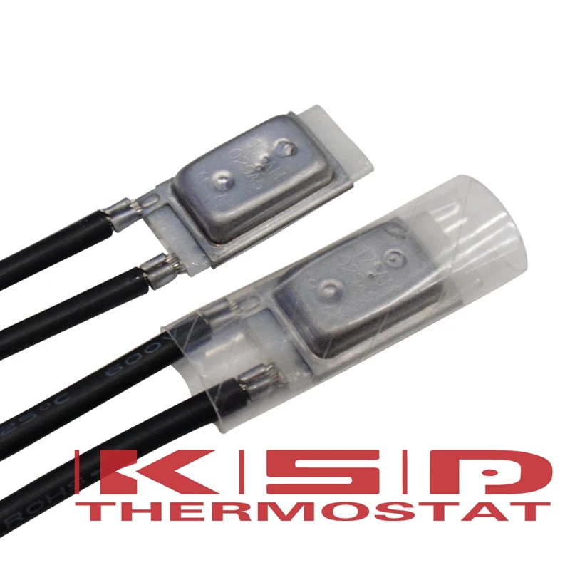 10Pcs 17AM Temperature Switch 17AM037 Thermal control Thermostat 60/65/70/75/80/85/90/95/100/105/110/115/120/125/130/135/150