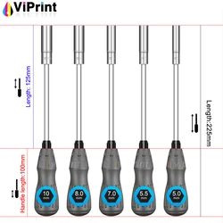 5.5*125mm Printer Copier Repair Tool Hex Sleeve Screwdriver Screw Socket Spanner for Xerox for Ricoh without strong magnetic