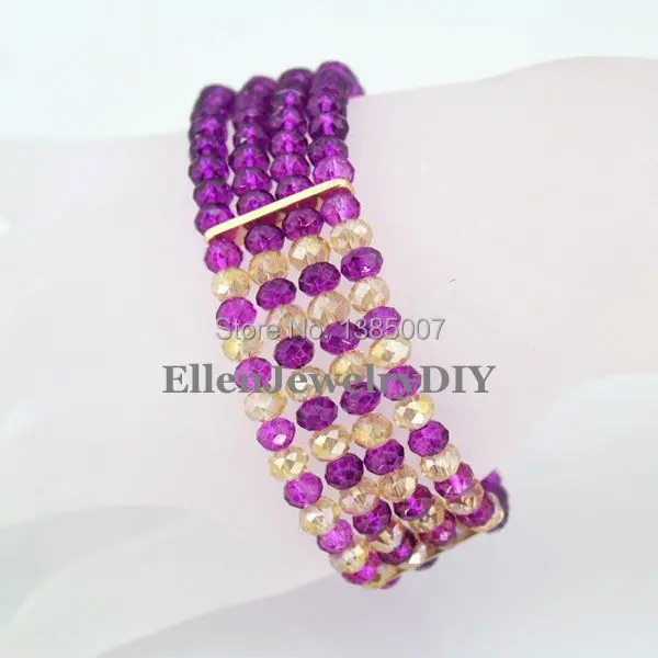 

Fabulous 4 Rows Crystal Bracelet Nigerian Crystal Beads Bracelet Statement Bridesmaid Bracelet Gift African Bridal Jewelry