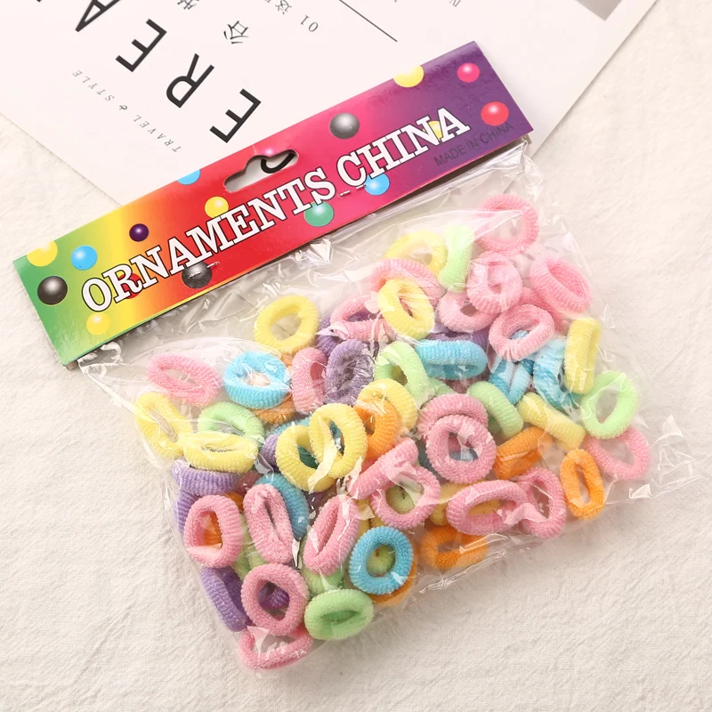 About 80pcs/bag Good Quality Baby Child Hair Holders Rubber Bands Small Elastics Girl\'s Tie Gum Hair Accessories
