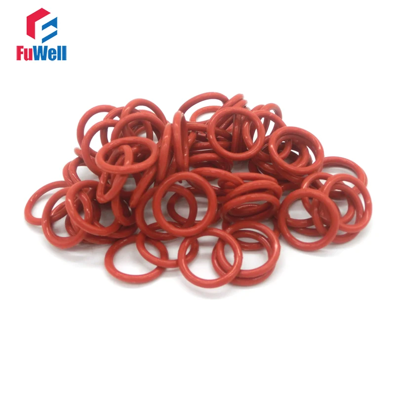 

20pcs 3mm CS O Ring Seal Gasket Red Silicon 31mm-85mm OD O-ring Sealing Good Elasticity VMQ O Type Ring Seals Gasket Gromment