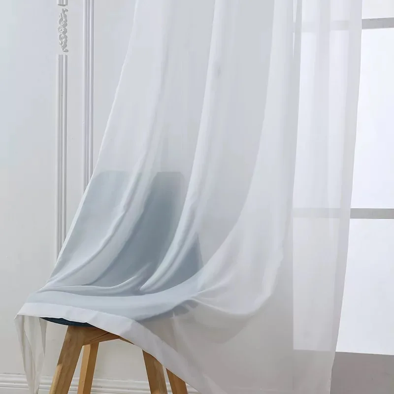 MAKEHOME najwyższej klasy Tulle zasłony do sypialni perspektywa Sheer Voile Tulle zasłony do salonu niestandardowy rozmiar — zdjęcie 3