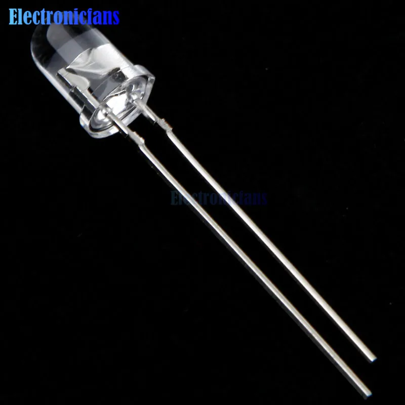 10Pcs 5mm 940nm IR infrared LED Lamp 1.2-1.3V 20-30mA