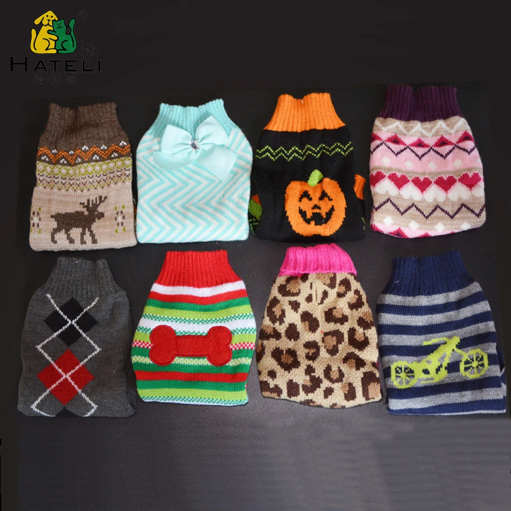 

Small Medium Large Pet Winter Sweater Warm Dog Pullover Cat Knitwear Clothes Big Dogs Sweaters Puppy Kitty Knit Costume fo Cats