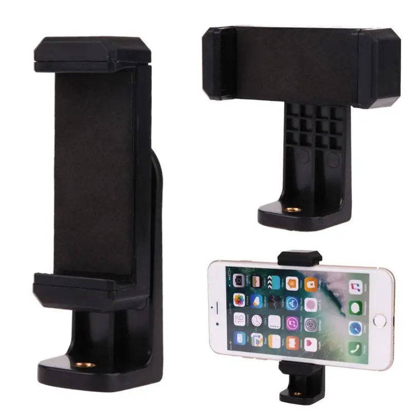 ALLOET 1/4 Testa del Treppiede Smart Phone Clip di Supporto 360 Gradi di Rotazione Treppiede Monopiede Staffa di Morsetto Adattatore di Montaggio Per il iphone Samsung