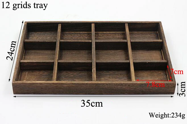 Classic Wooden Jewelry Tray Jewelry Organizer Bangle Earrings Bracelets Choker Necklaces Pendants Storage Jewelry Plate