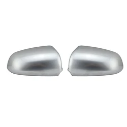 Matt silver Plastic ABS chrome car side mirror cover caps for audi A3 A4 A6