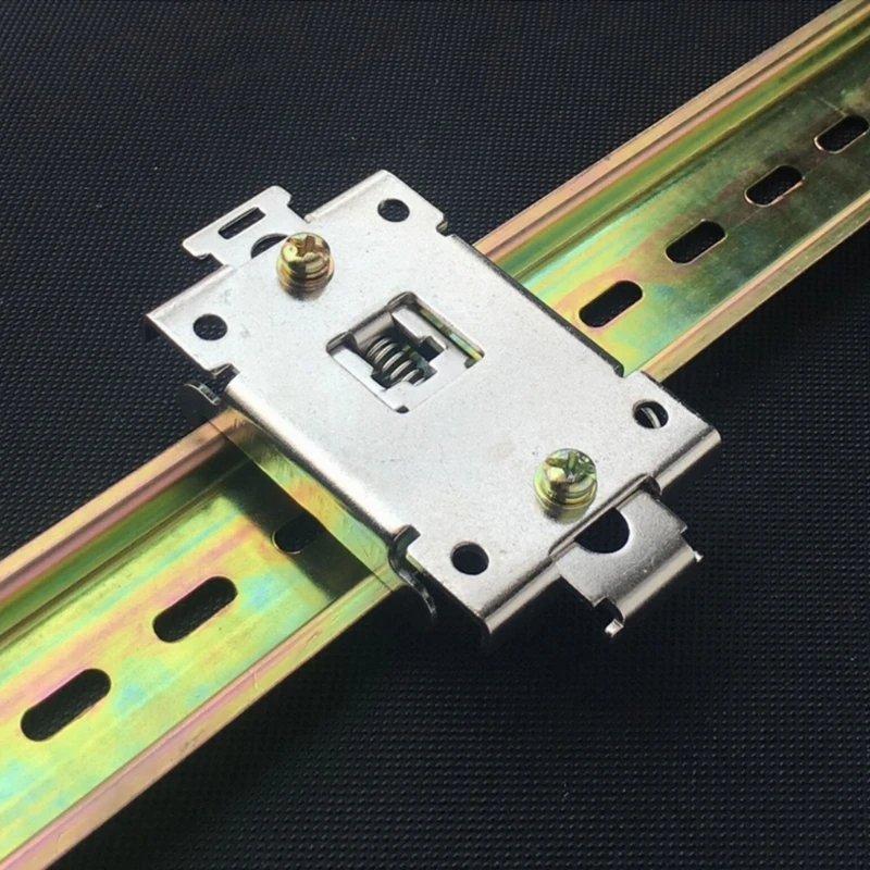 3 Pcs Single Phase SSR 35mm DIN Rail Fixed Solid State Relay Clip Clamp w./ 6 Mounting Screws L15