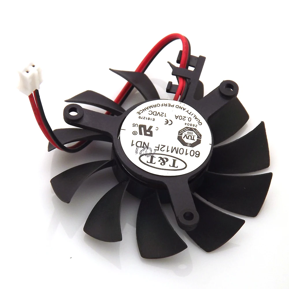 Ventilateur refroidisseur VGA pour carte graphique, 6010M12F ND1 12V, 0,20 A, 55mm, 39x39x39mm, 2 fils, 2 broches, livraison gratuite