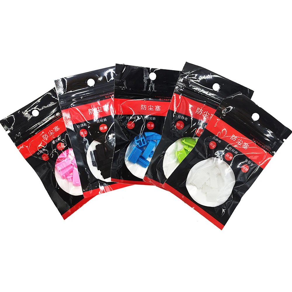 13Pcs Universal Dustproof USB Port HDMI-compatible RJ45 Interface Cover Silicone Anti Dust Plug Stopper For Laptop PC