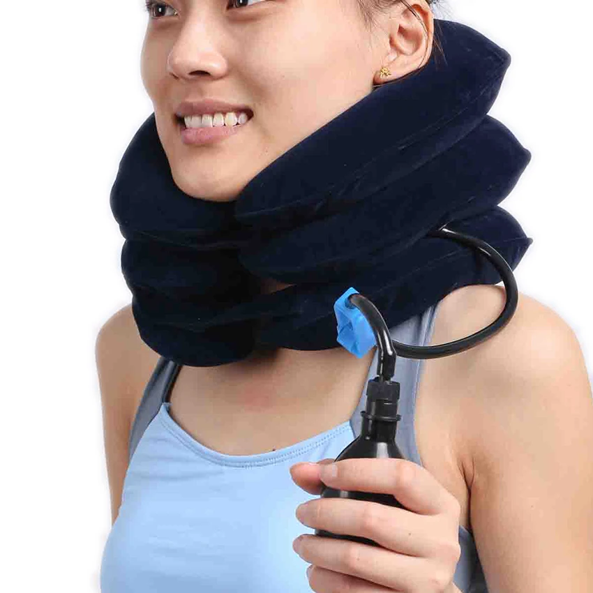 Health Care Air Cervical Neck Traction Device Has A Soft Head And Neck Support Used In The Treatment Of Cervical Spondylosis