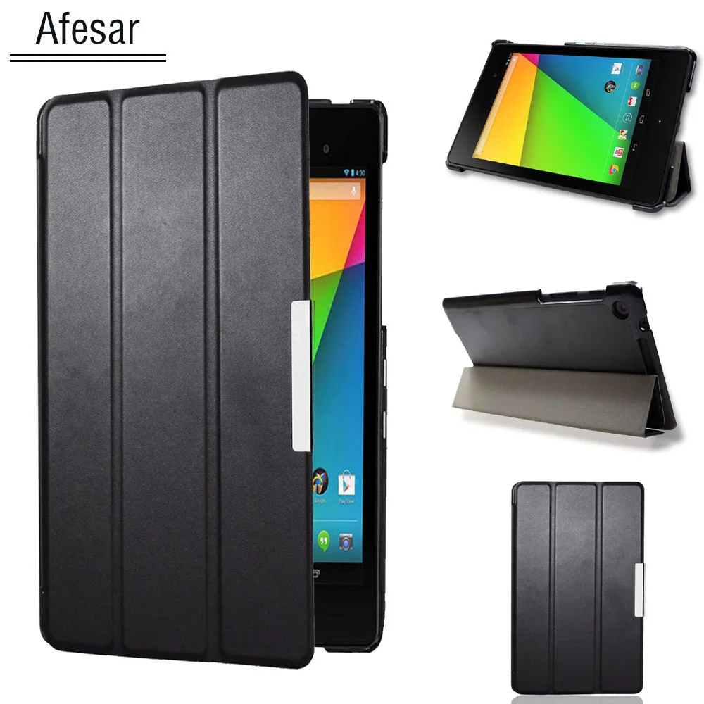 Nexus 7 2nd Smart Leather Cover Case For Asus Google Nexus 7 FHD 2nd (2nd Gen.2013) Ultra Slim Flip Book Case Magnet Auto Sleep