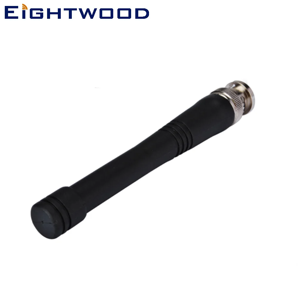 Eightwood 868MHz Plastic Ham Antenna Aerial 2dbi BNC Plug Male Straight RF Connector Adapter for ISM LoRa Sensor Networks SigFox