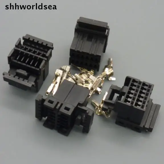 

Shhworldsea 10Sets 12 PIN Female Car Electrical connector with terminal Auto wire connector plug 174045-2 for car motorcycle ect