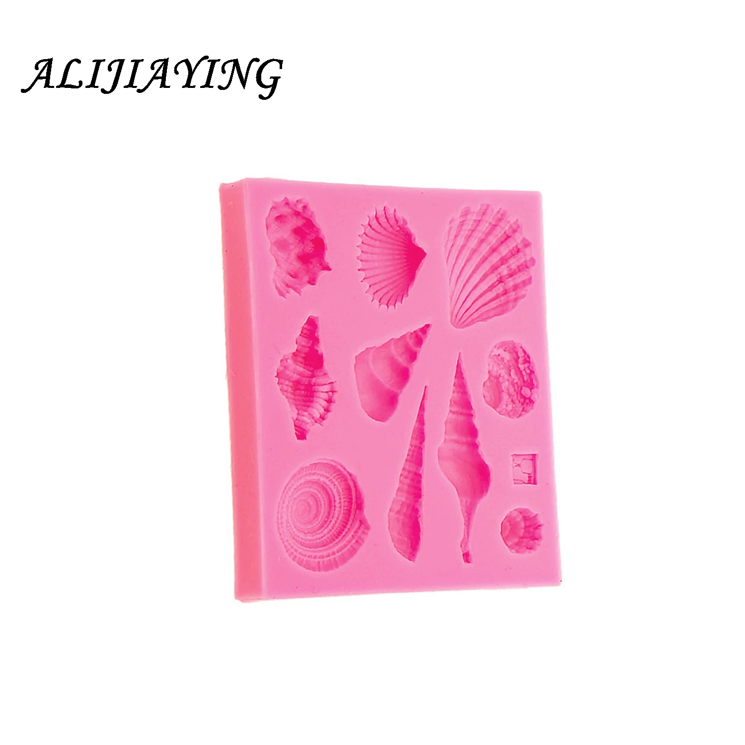 1Pcs DIY Lovely Shell Starfish Conch Sea Silicone Mold Fondant Cake Decorating Tools Soap Mold Cake Chocolate D0542