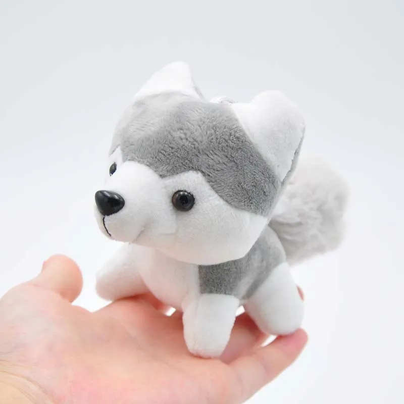 Kawaii Puppy Stuffed Toys 10cm Cute Simulation Husky Dog Plush Toys Stuffed Doll Kids Baby Toys Plush Husky Dolls