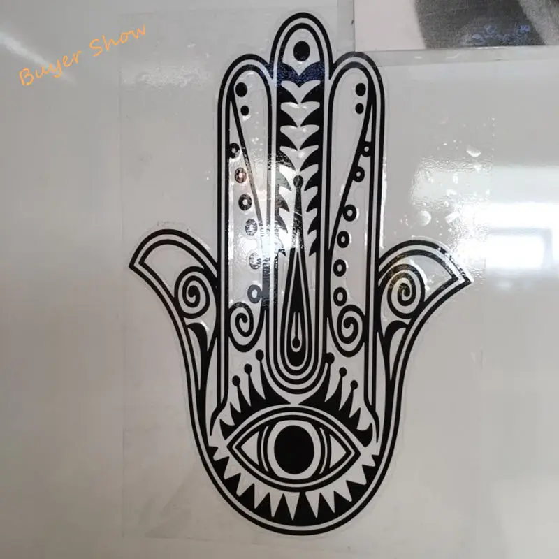 The hamsa hand wall decal sticker , hamsa Vinyl Wall Decal Muslim House Protection Housewares Decor Sticker,IS2011