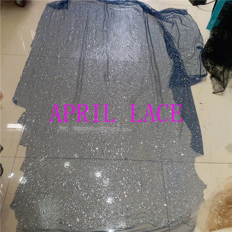 

ap073# grey mesh silver glued glitter net tulle mesh sugar lace for fashion designer/ wedding dress/party