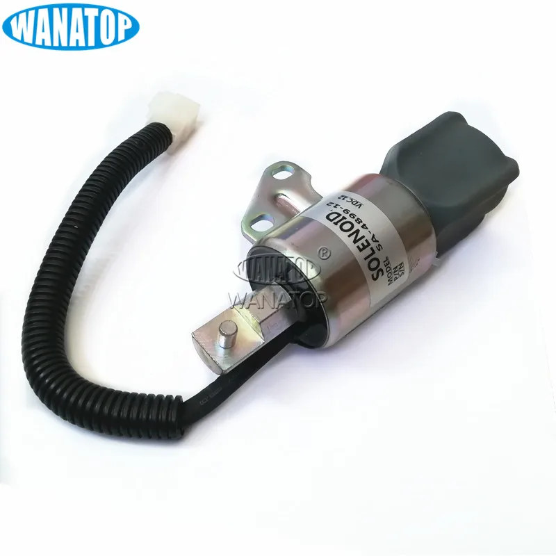 SA-4899-12 SA489912 1756ES-12 16851-57723 Fuel Stop Shut Off Solenoid For Kubota SynchroStart D722 D902 Z482 12V