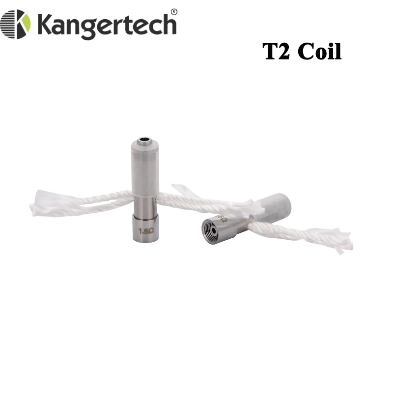 10 teile/los Kanger T2 Long Docht Heizung Ersatz spulen 1,8 Ohm 2,2 Ohm 2,5 Ohm für Kanger tech T2 Zerstäuber Clear omizer Vape