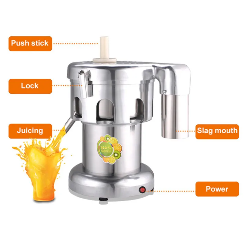 Commercial fruit juice cold press juicing machine stainless steel automatic pulp ejection juicer dross juice segregated machine