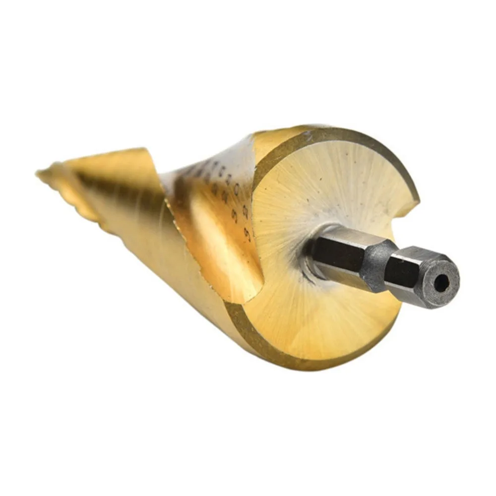 Drillforce 3 قطعة 4-12/20/32 مللي متر HSS خطوة مثقاب الخشب s مجموعة دوامة مخدد مركز الأساسية ثقب القاطع عرافة الحفر التيتانيوم مخروط مثقاب الخشب