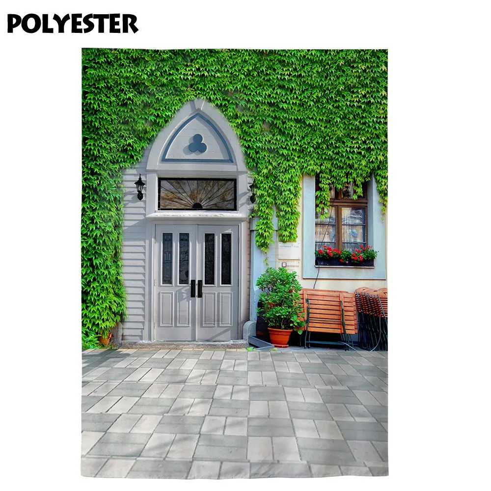 Funnytree 写真撮影の背景装飾ガーデンレンガ草壁窓風景写真の背景 photocall photophone