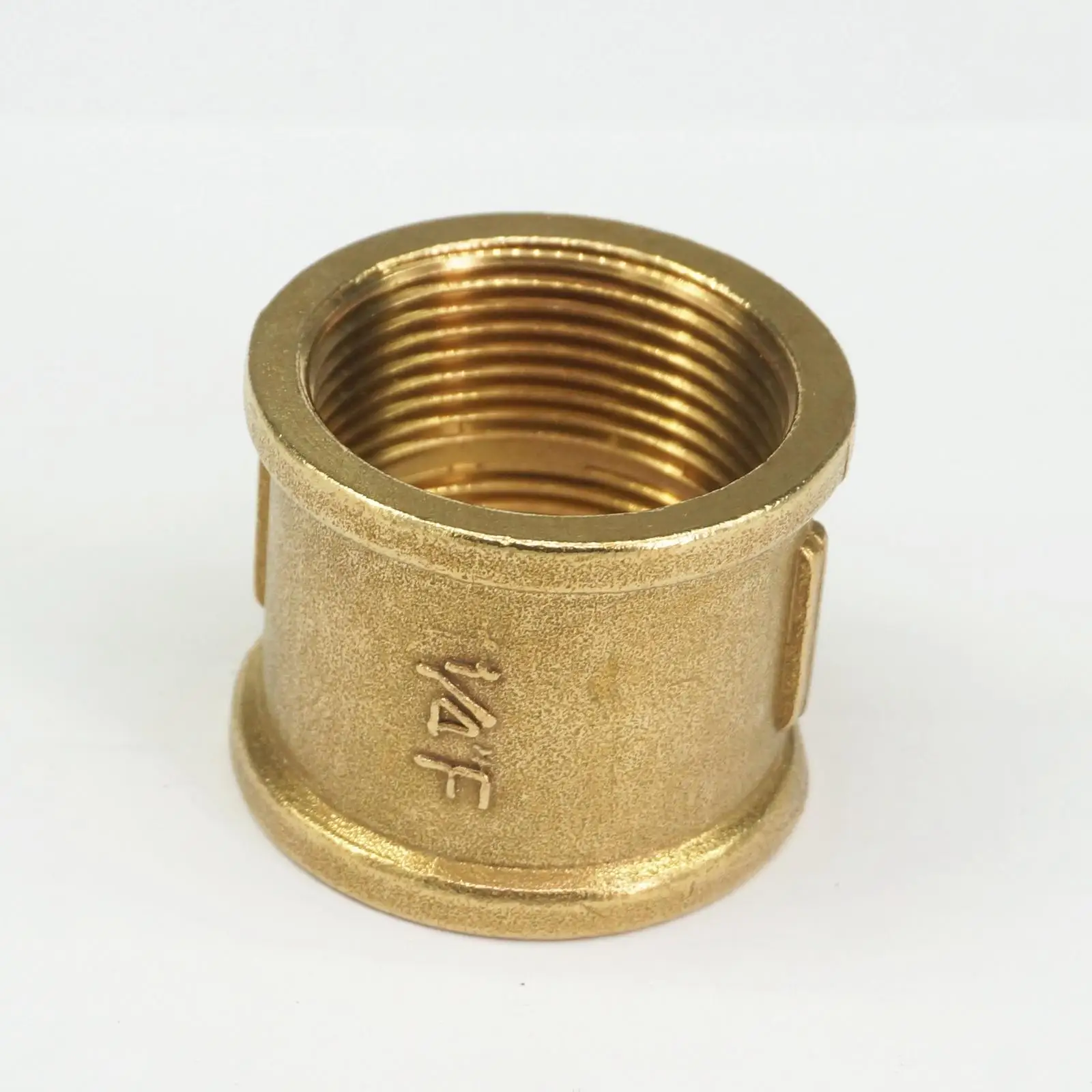 1.1/4" BSP Female Thread Brass Pipe Fittings Round Nut Rod Connector Coupling