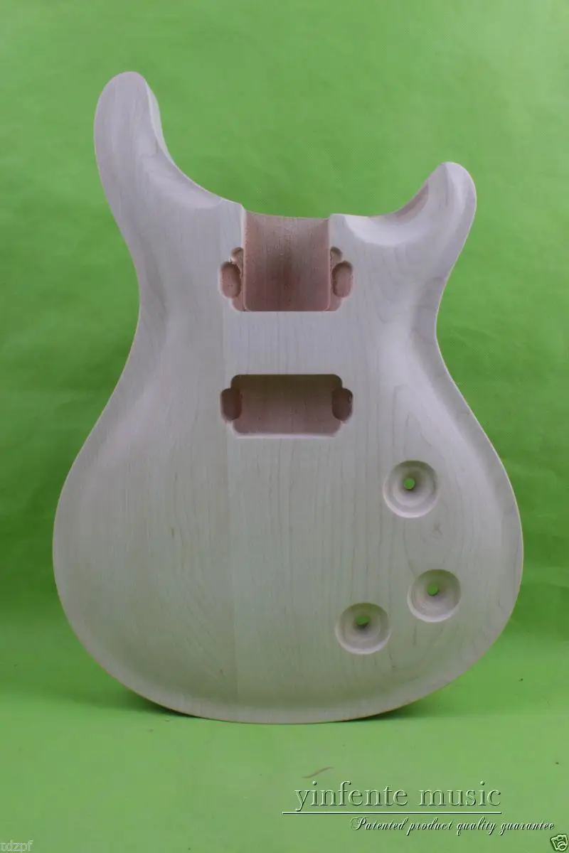 Solid Body DIY electric guitar Body Replace mahogany Maple Veneer Unfinished #849