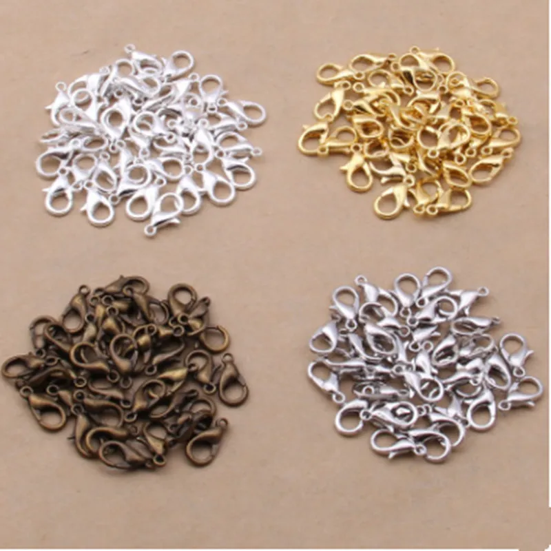 Fermoir à homard pour collier, bracelet, crochet, bail pour pendentifs, accessoires de bricolage, vente en gros, livraison gratuite