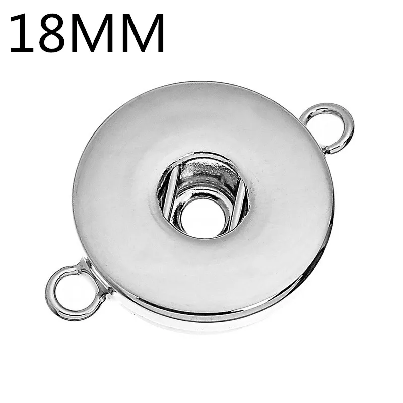 Hot sale Fashion Simple 12mm/18mm charm snap buttons Fittings charms earrings for make snap jewelry wholesale