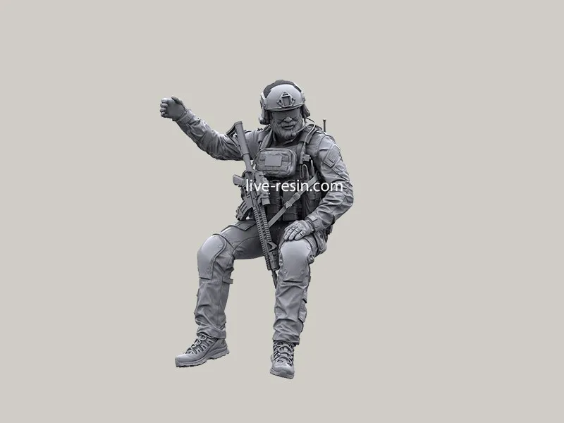 1/35 Resin Figure Soldier Of Modern American Seals  Lrm-35028