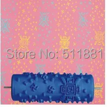 

5'' NCCTEC liquid wallpaper flower mould FREE shipping 125mm liquid wallpaper cylinder flower wall paint print roller drum