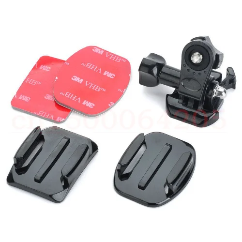 Flat Curved Adhesive Tripod Mount Buckle for xiaomi yi S&ny action cam AS15 AS30 AS100V Rollei Basic Accessories