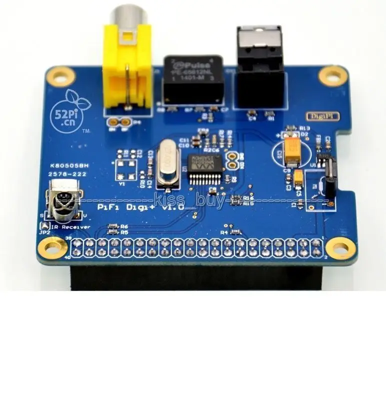 WM8804G HIFI DiGi + Scheda Audio Digitale I2S SPDIF Fibra Ottica RCA I2S Interfaccia PER Raspberry Pi 3 /2 B B + A + volumio