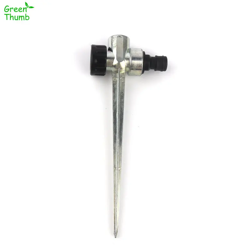 

5pcs 1/2inch Female Thread Ground Insertion Fixed Rod Zinc Alloy With Sprayer Metal Base Garden Irrigation Agricultural