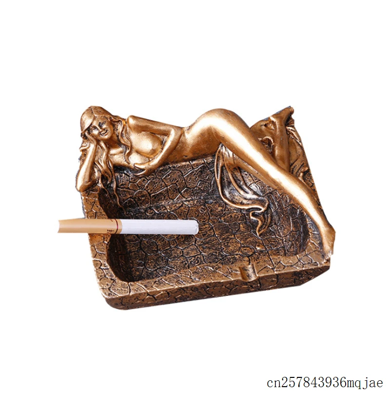 

10pcs Smoking Resin Ashtray Sleeping Beauty Ashtrays European Style Ornaments Ash Holders Smoking Accessories