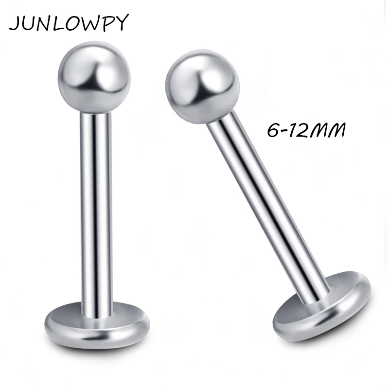 

JUNLOWPY Tragus Lip Ring Monroe Ear Cartilage Earring Body Piercing Jewelry Wholesale 100pcs mix 6-12mm Labret lip Piercing