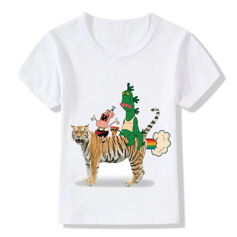 Children Fashion Cute Cartoon Uncle Grandpa Design Funny T-Shirts Kids Clothes Boys Girls Summer Short Sleeve Tops Tees,HKP5118