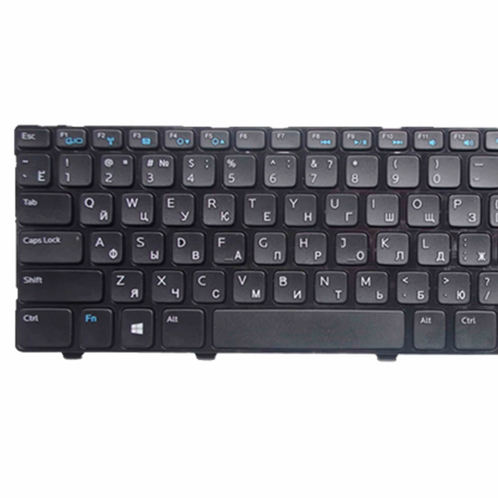 GZEELE NEW Laptop Keyboard for Dell PK130SZ4A06 V137325AS1 PK130SZ1A06 MP-12F83SU-698 PK130SZ3A00 0YH3FC SN7221 RUSSIAN RU BLACK