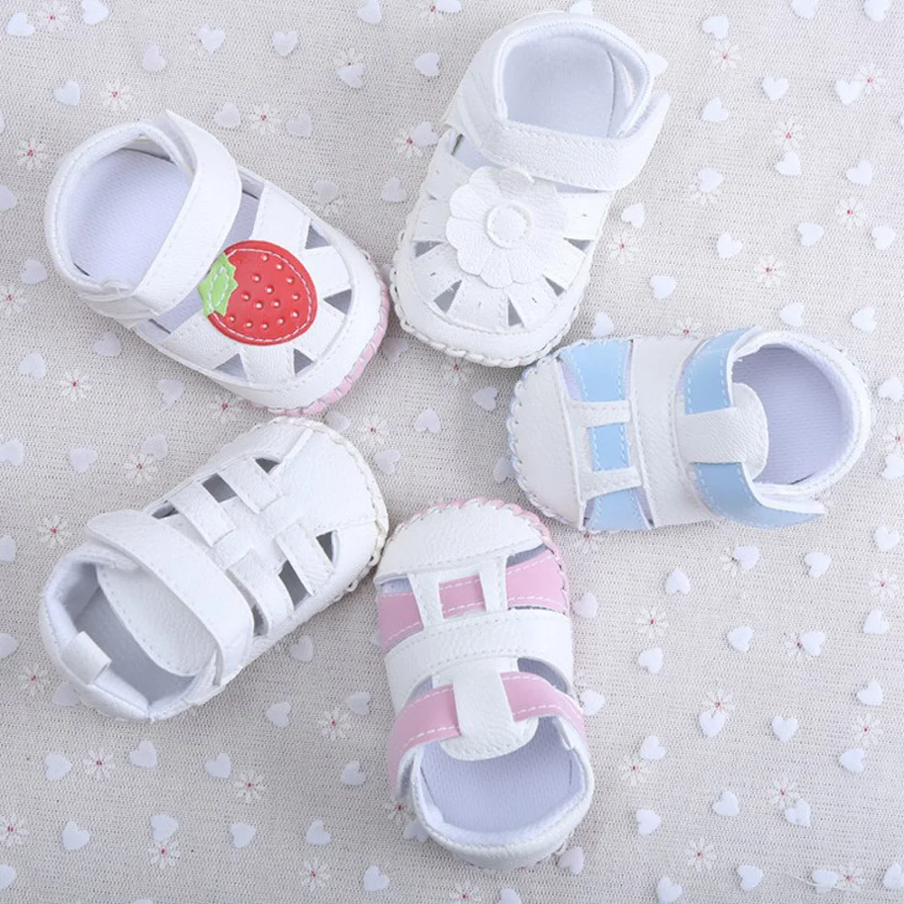 Sneakers Selip Anak Perempuan Fashion Baru Sepatu Bayi Perempuan Pertama Berjalan Balita Anak Nyaman Polkadot Kulit Pu Sepatu Bayi SD11