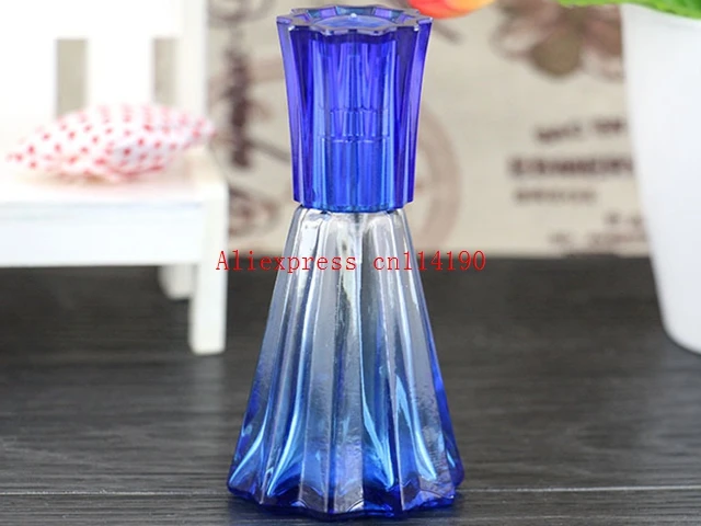 Brand new 200 pcs/lot 20ml perfume bottle shaped colored glass bottles empty perfume spray perfume bottle points bottling