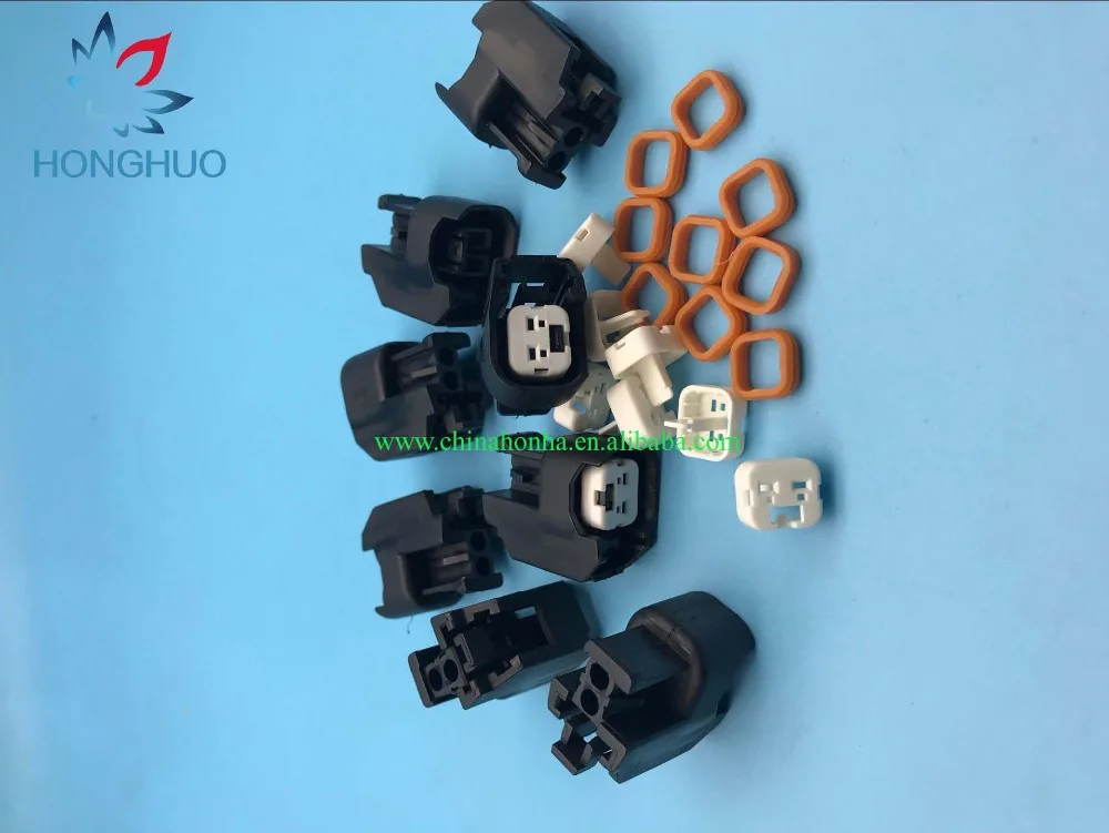 

10pcs/lot Fuel Injector Connector USCAR EV14 EV6 Wireless Adapters Sensor Automotive Connector Plug