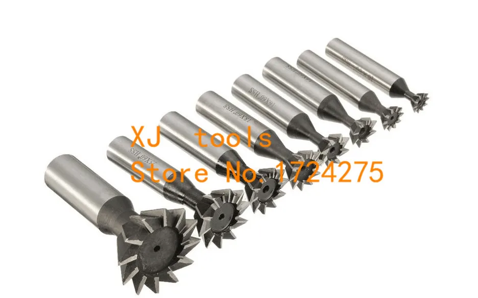 1PCS 60 Degree HSS Dovetail Milling Cutters 60 Degree 10mm 12mm 14mm 16mm 18mm 20mm 25mm 30mm 32mm 35mm 40mm 45mm 50mm 60mm