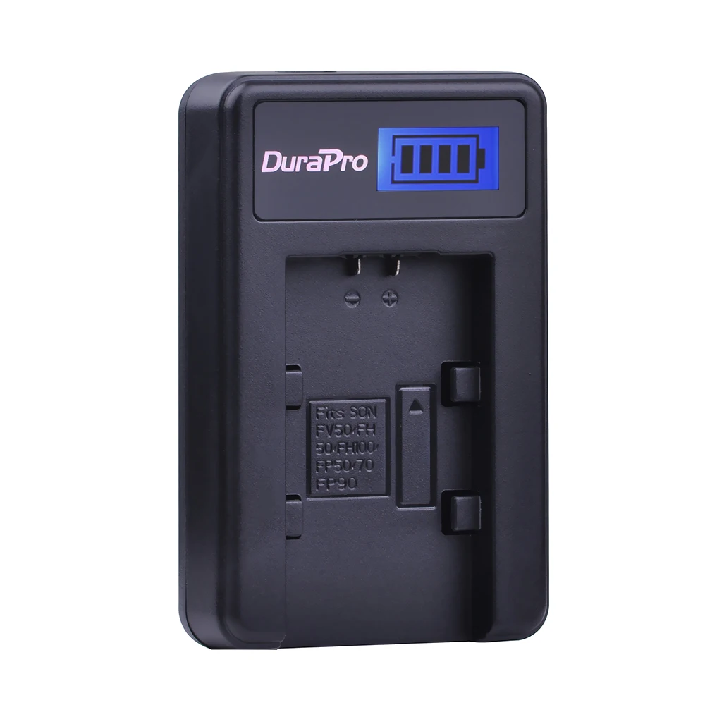 DuraPro 4500mAh NP-FH100 NP FH100 Camera Battery +LCD USB Charger For Sony DCR-SX40 SX40R SX41 HDR-CX105 SR42E SR45E Bateria