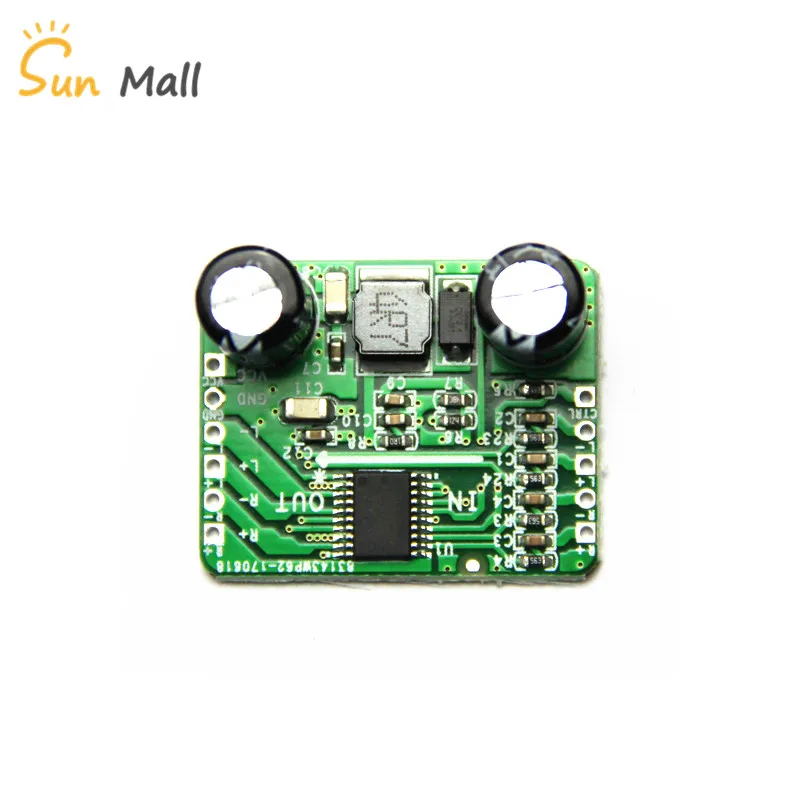 Digital Power Amplifier Board Class D 2x5W Dual HT8698 Differential Input 2.5-5.5V Boost Adjustable